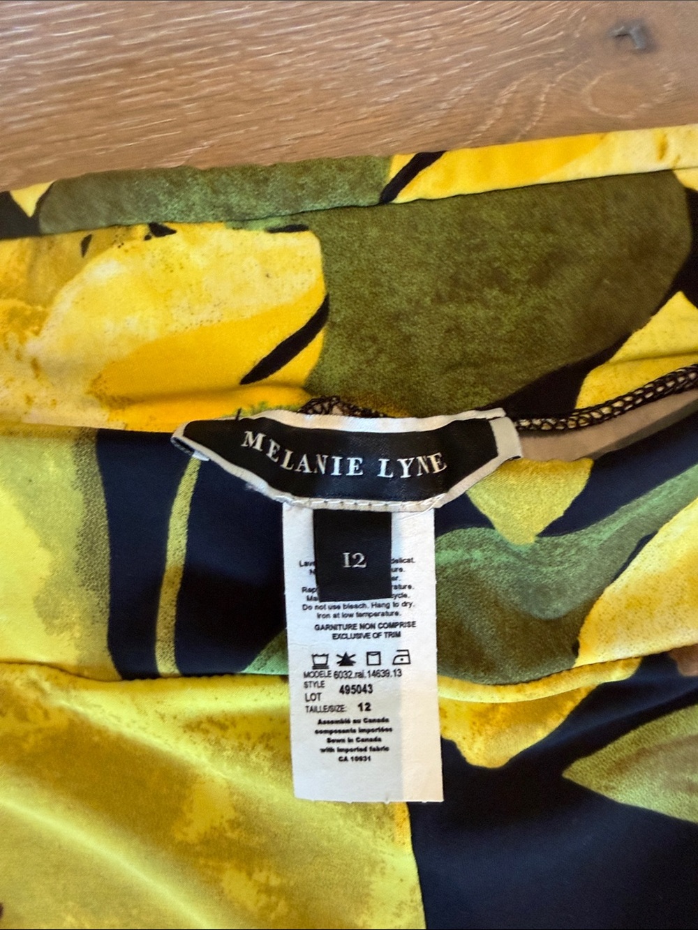 Bold Floral Wide-Leg Pants - Yellow/Black - Picture 2 of 6